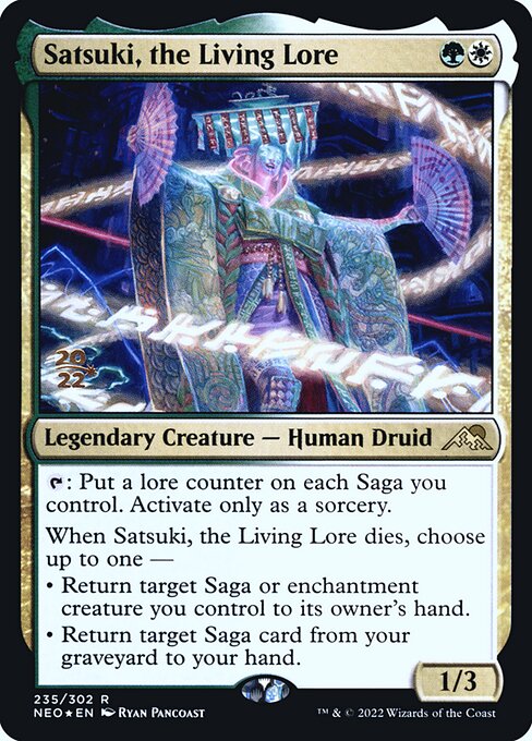 Satsuki, the Living Lore (235s) [Kamigawa: Neon Dynasty Promos]