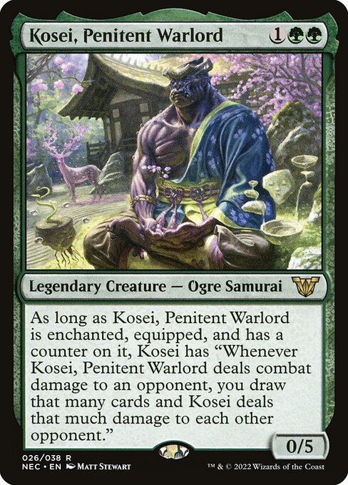 Kosei, Penitent Warlord (26) [Neon Dynasty Commander]