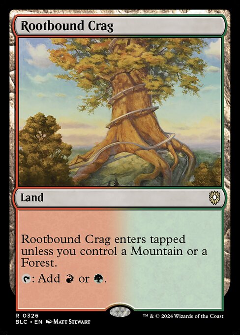 Rootbound Crag (326) [Bloomburrow Commander]