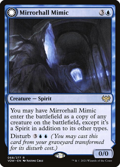 Mirrorhall Mimic // Ghastly Mimicry (68) [Innistrad: Crimson Vow]