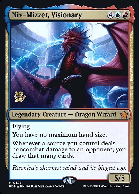 Niv-Mizzet, Visionary (123s) [Foundations Promos]