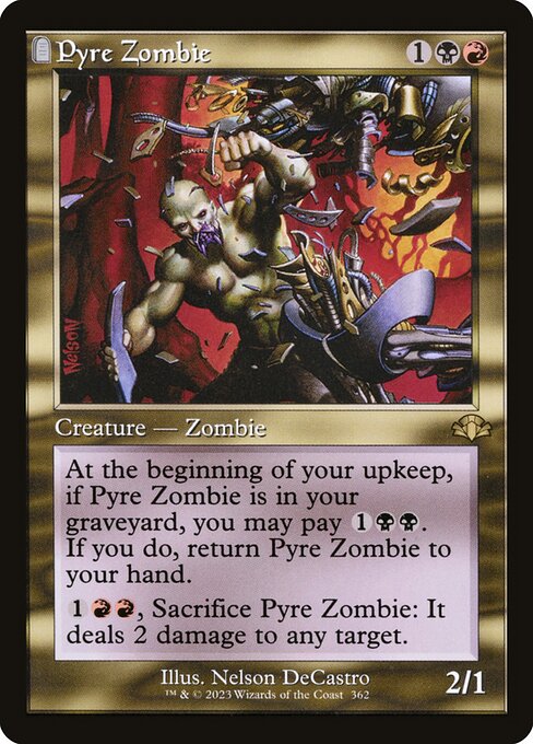 Pyre Zombie (362) [Dominaria Remastered]
