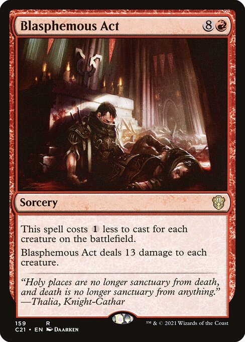 Blasphemous Act (159) [Commander 2021]