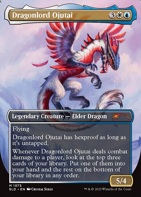 Dragonlord Ojutai // Dragonlord Ojutai (1973) [Secret Lair Drop] Reverse