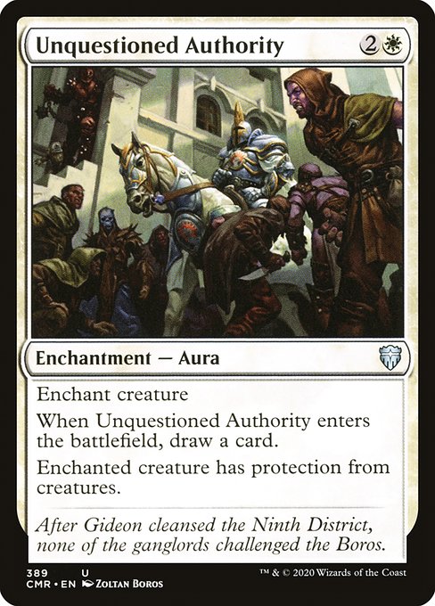 Unquestioned Authority (389) [Commander Legends]