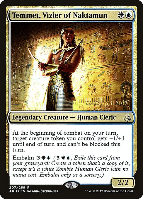 Temmet, Vizier of Naktamun (207s) [Amonkhet Promos]