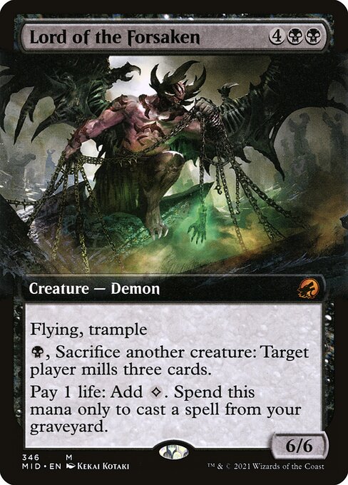 Lord of the Forsaken (346) [Innistrad: Midnight Hunt] [Extended Art]