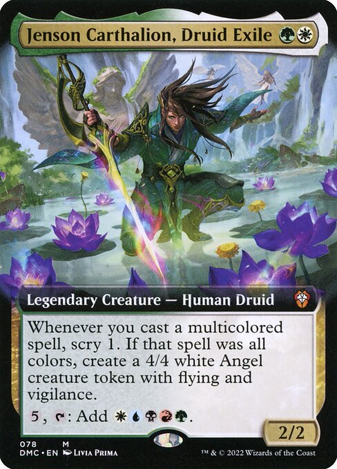 Jenson Carthalion, Druid Exile (78) [Dominaria United Commander] [Extended Art]