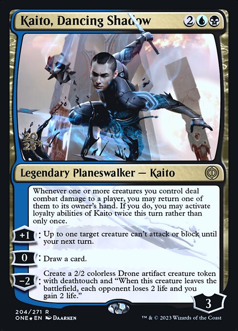 Kaito, Dancing Shadow (204s) [Phyrexia: All Will Be One Promos]