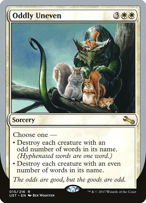 Oddly Uneven (15) [Unstable]