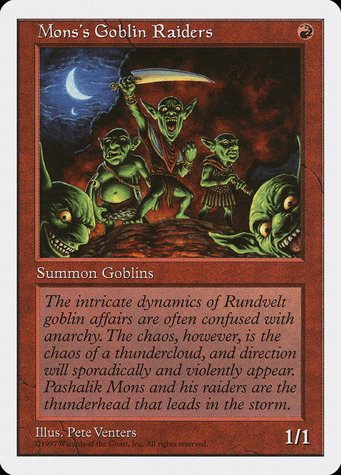 Mons's Goblin Raiders (251) [Fifth Edition]
