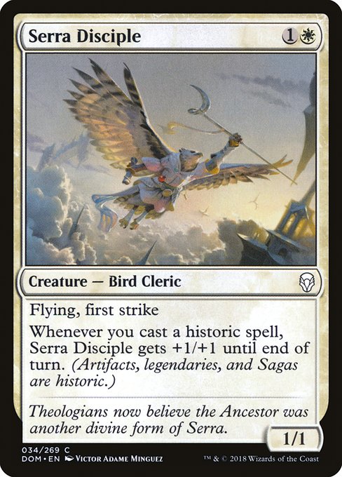 Serra Disciple (34) [Dominaria]