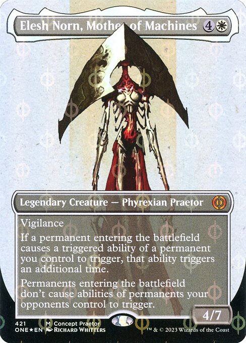 Elesh Norn, Mother of Machines (421) [Phyrexia: All Will Be One] [Borderless]