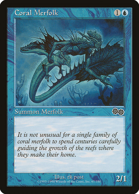 Coral Merfolk (67) [Urza's Saga]
