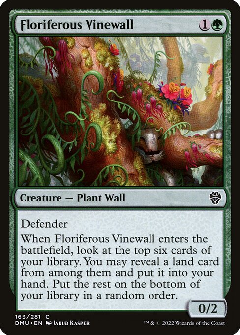 Floriferous Vinewall (163) [Dominaria United]