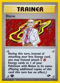 Blaine (17) (017/132) [Gym Challenge (Unlimited)]