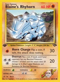 Blaine's Rhyhorn (065/132) [Gym Challenge (Unlimited)]
