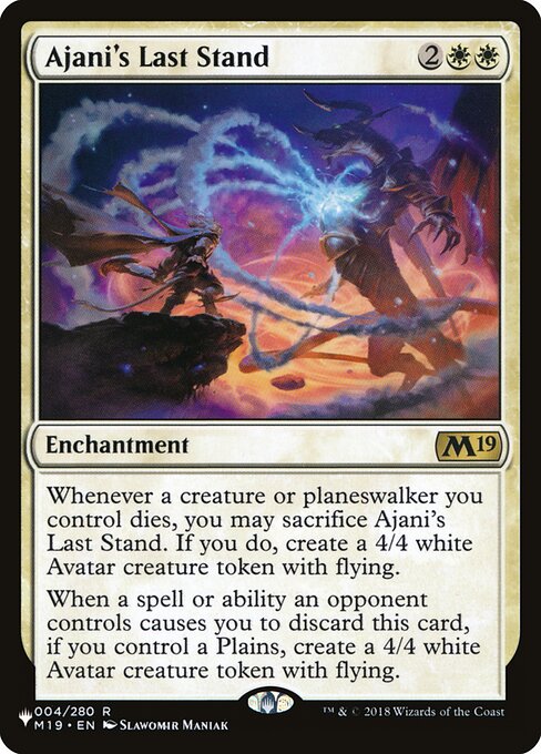 Ajani's Last Stand (M19-4) [The List]