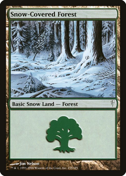 Snow-Covered Forest (155) [Coldsnap]