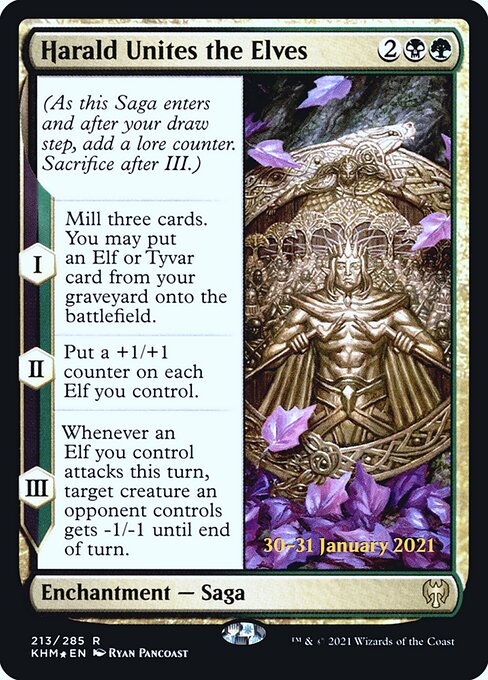 Harald Unites the Elves (213s) [Kaldheim Promos]