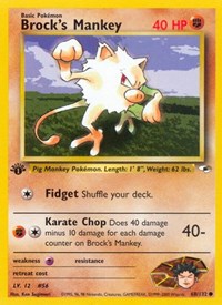 Brock's Mankey (68) (068/132) [Gym Heroes (Unlimited)]