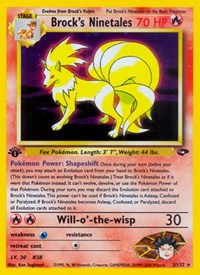 Brock's Ninetales (003/132) [Gym Challenge (Unlimited)]