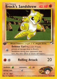 Brock's Sandshrew (71) (071/132) [Gym Heroes (Unlimited)]