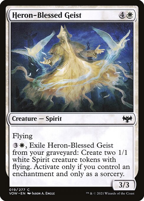 Heron-Blessed Geist (19) [Innistrad: Crimson Vow]