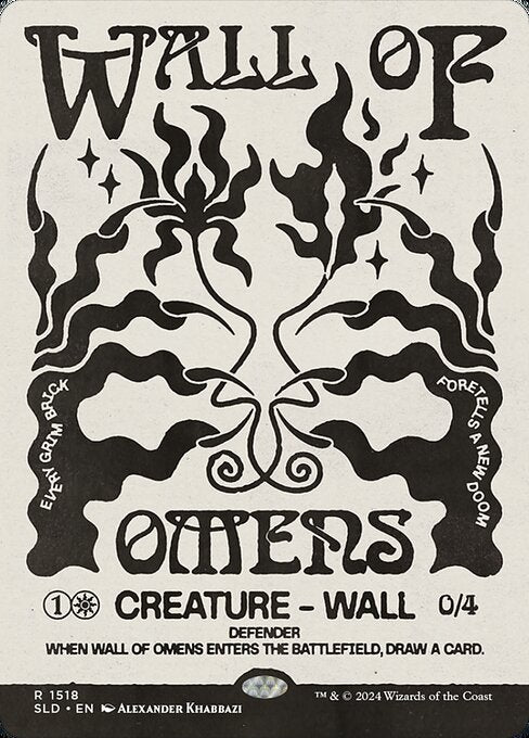Wall of Omens (1518) [Secret Lair Drop] [Showcase]