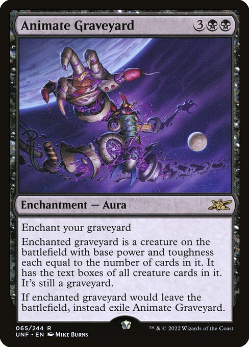 Animate Graveyard (65) [Unfinity]