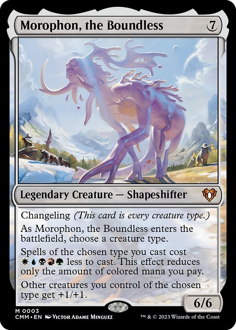 Morophon, the Boundless (3) [Commander Masters]