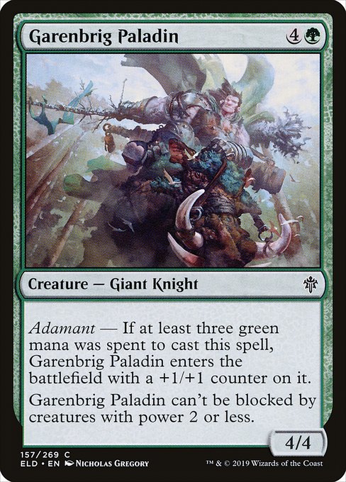 Garenbrig Paladin (157) [Throne of Eldraine]