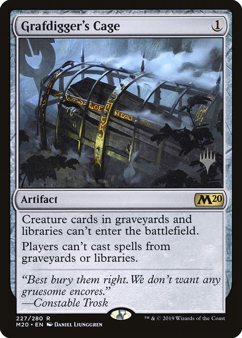 Grafdigger's Cage (227p) [Core Set 2020 Promos]