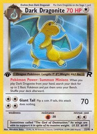 Dark Dragonite (22) (22/82) [Team Rocket (Unlimited)]