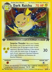 Dark Raichu (83/82) [Team Rocket (Unlimited)]