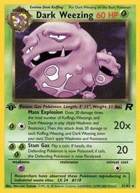 Dark Weezing (31) (31/82) [Team Rocket (Unlimited)]
