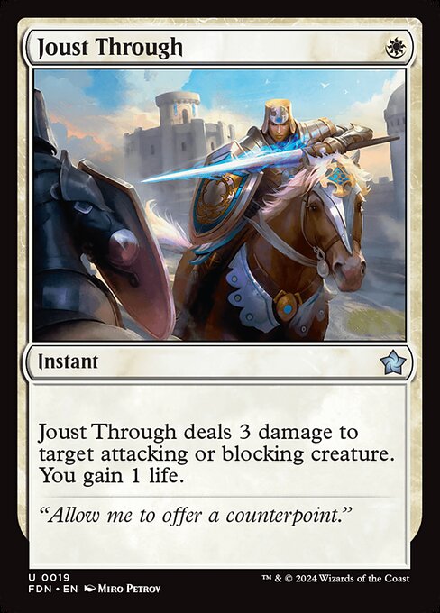 Joust Through (19) [Foundations]