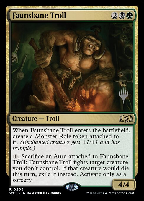 Faunsbane Troll (203p) [Wilds of Eldraine Promos]