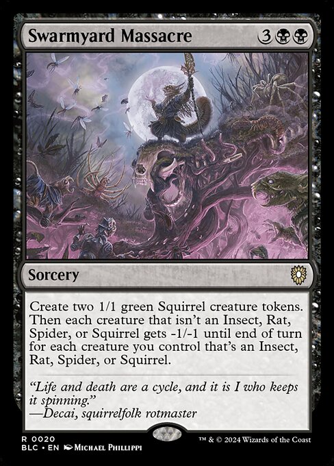 Swarmyard Massacre (20) [Bloomburrow Commander]