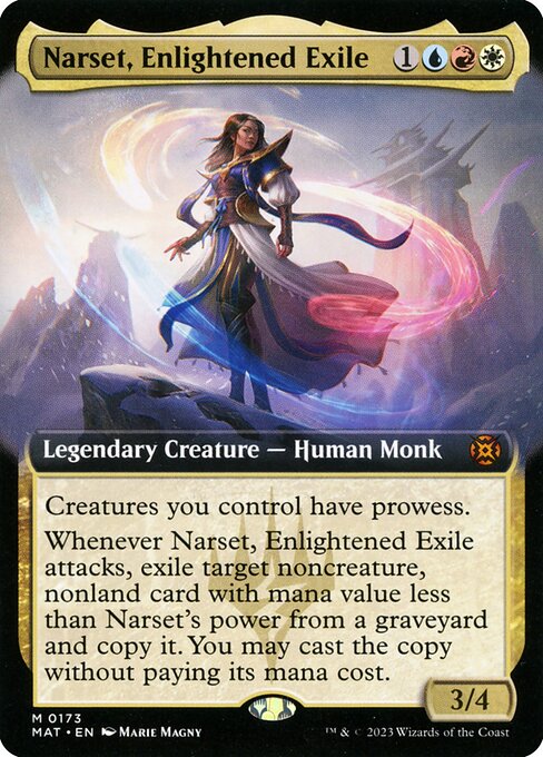 Narset, Enlightened Exile (173) [March of the Machine: The Aftermath] [Extended Art]