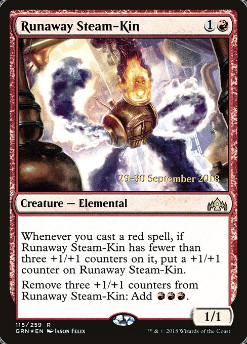 Runaway Steam-Kin (115s) [Guilds of Ravnica Promos]