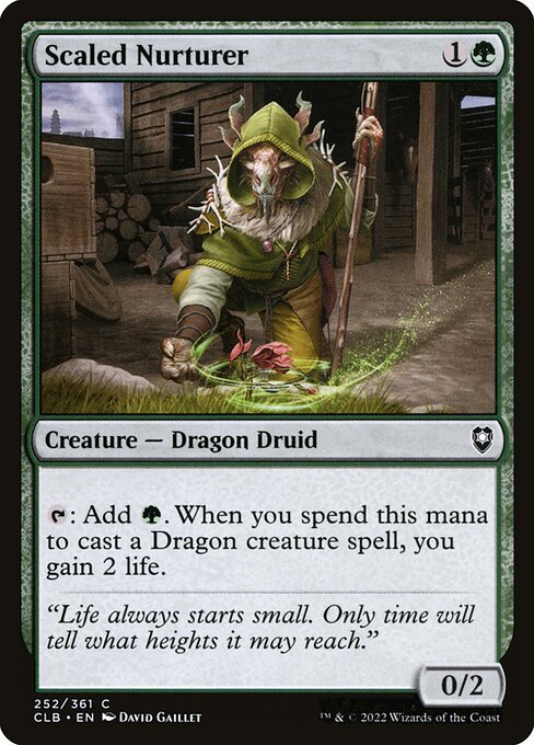 Scaled Nurturer (252) [Commander Legends: Battle for Baldur's Gate]