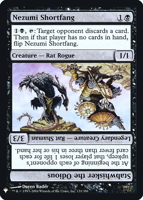 Nezumi Shortfang // Stabwhisker the Odious (CHK-131) [The List]