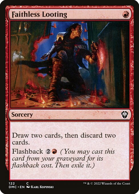 Faithless Looting (122) [Dominaria United Commander]