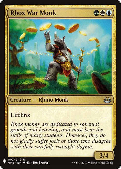 Rhox War Monk (MM3-180) [The List]