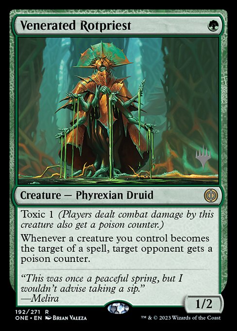 Venerated Rotpriest (192p) [Phyrexia: All Will Be One Promos]