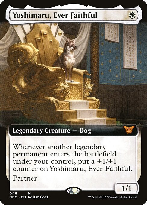 Yoshimaru, Ever Faithful (46) [Neon Dynasty Commander] [Extended Art]