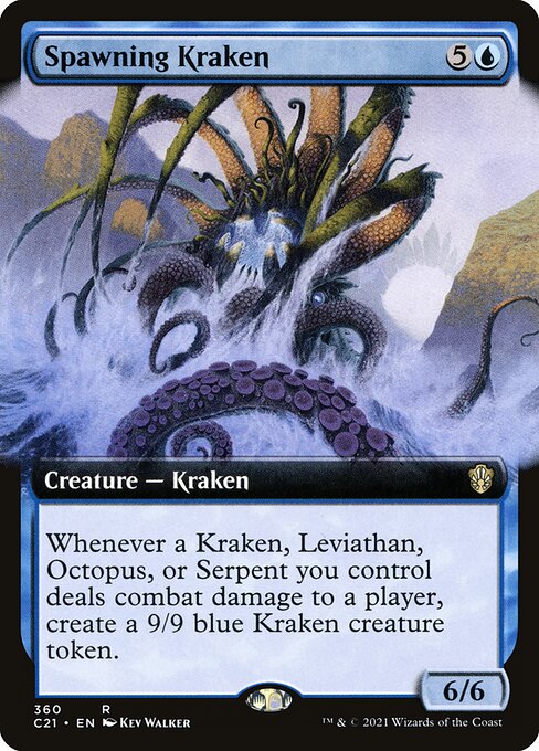 Spawning Kraken (360) [Commander 2021] [Extended Art]