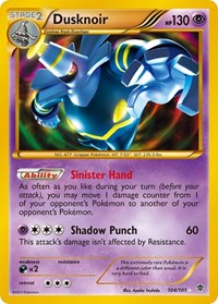 Dusknoir (104 Secret Rare) (104/101) [Plasma Blast]