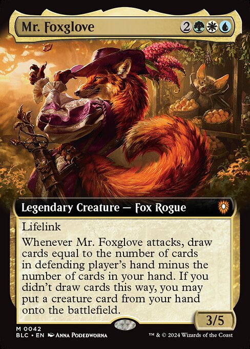 Mr. Foxglove (42) [Bloomburrow Commander]